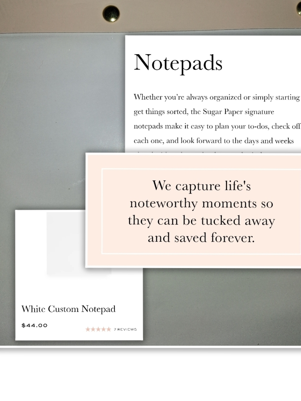 NWT! Sugar Paper Essentials Hardback Notebook & Pen - Picture 4 of 9